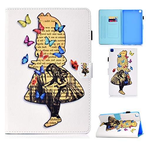 Succtop Galaxy Tab A 8" 2019 Hüll PU Leder Cover Flip Stand Funktion Brieftasche Tablet Schutzhülle mit Kartenschlitz, Stifthalter for Samsung Galaxy Tab A 2019 8 Zoll SM-T290/SM-T295 Mädchen von Succtop