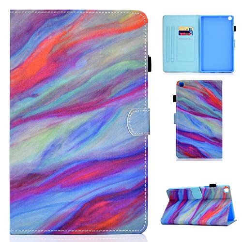 Succtop Galaxy Tab A 8" 2019 Hüll PU Leder Cover Flip Stand Funktion Brieftasche Tablet Schutzhülle mit Kartenschlitz, Stifthalter for Samsung Galaxy Tab A 2019 8 Zoll SM-T290/SM-T295 Marmor von Succtop