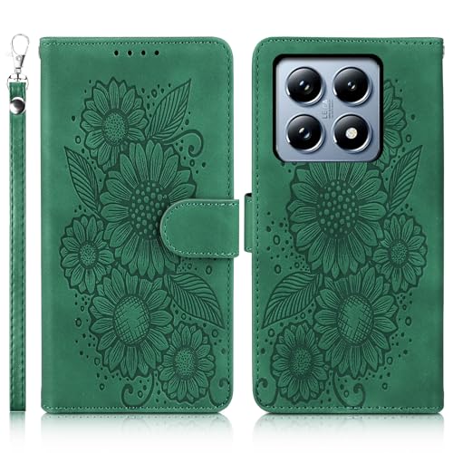 Succtopy Handyhülle für Xiaomi 14T Pro 5G - PU Leder Hülle Mit Standfunktion, Kartenschlitzen, Magnetverschluss - Flip Schutzhülle Klapphülle Grün Succtopy Handyhülle für Xiaomi 14T Pro 5G - PU Leder Hülle Mit Standfunktion, Kartenschlitzen, Magnetverschluss - Flip Schutzhülle Klapphülle Grün von Succtopy