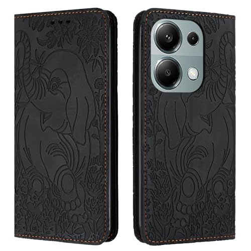 Succtopy Handyhülle für Xiaomi Redmi Note 13 Pro 4G Hülle [Premium PU Leder] [Kartenfach] [Standfunktion] RFID Stoßfeste Schutzhülle Klapphülle Handytasche Lederhülle für Redmi Note 13 Pro 4G Schwarz von Succtopy
