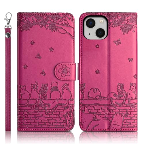 Succtopy Handyhülle für iPhone 13 6.1 Zoll Premium PU Lederhülle iPhone 13 6.1 Zoll Klappbar Flip Case Tasche Magnet Kartenfach Standfunktion Schutzhülle iPhone 13 6.1 Zoll Rosarot Succtopy Handyhülle für iPhone 13 6.1 Zoll Premium PU Lederhülle iPhone 13 6.1 Zoll Klappbar Flip Case Tasche Magnet Kartenfach Standfunktion Schutzhülle iPhone 13 6.1 Zoll Rosarot von Succtopy