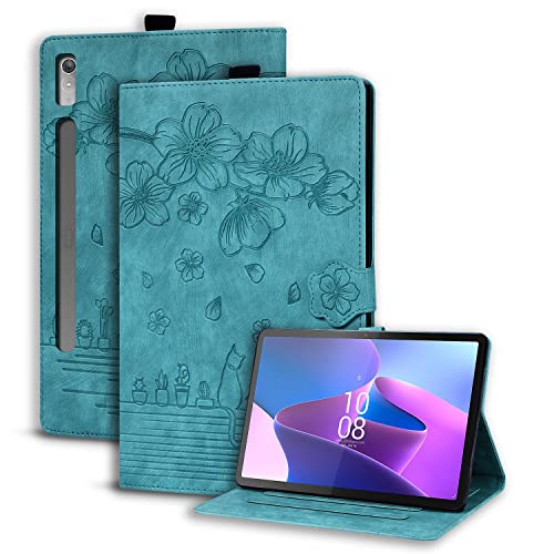 Succtopy Hülle Lenovo Tab P11 Pro 2nd Gen 11.2 Zoll 2022 TB132FU/TB138FC Folio Flip PU Leder Schutzhülle Stifthalter Stand Wallet Cover Case Tablet Hülle Lenovo Tab P11 Pro 2nd Gen Hellgrün von Succtopy