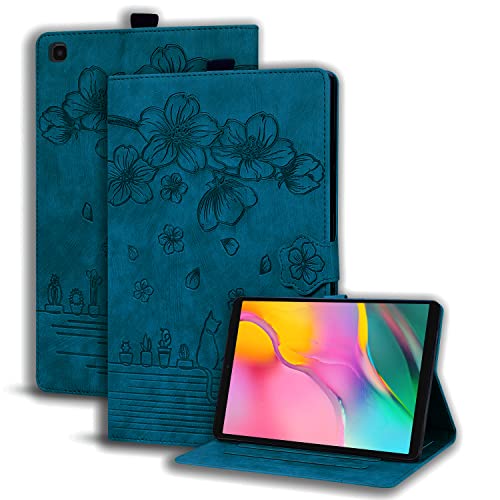 Succtopy Hülle für Galaxy Tab A 10.1 Zoll 2019 Folio Flip PU Leder Schutzhülle Galaxy Tab A 10.1 2019 Stifthalter Stand Wallet Cover Case Tablet Hülle Galaxy Tab A 10.1 2019 SM-T510/SM-T515 Königsblau von Succtopy