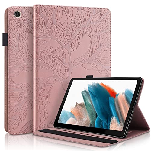 Succtopy Hülle für Galaxy Tab A8 10.5 Zoll 2021 Folio Flip PU Leder Schutzhülle Galaxy Tab A8 2021 Stifthalter Stand Wallet Cover Case Tablet Hülle Samsung Galaxy Tab A8 SM-X200/X205/X207 - Roségold von Succtopy