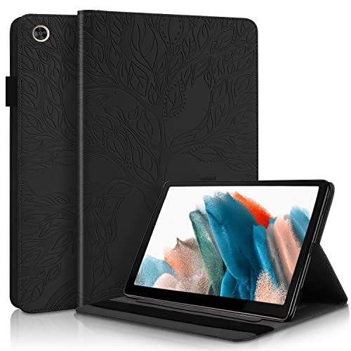 Succtopy Hülle für Galaxy Tab A8 10.5 Zoll 2021 Folio Flip PU Leder Schutzhülle Galaxy Tab A8 2021 Stifthalter Stand Wallet Cover Case Tablet Hülle Samsung Galaxy Tab A8 SM-X200/X205/X207 - Schwarz von Succtopy