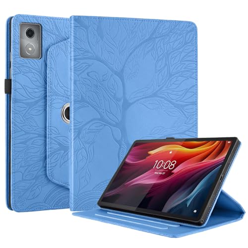 Succtopy Hülle für Lenovo Tab K11 Plus/M11 Plus 11.45" 2024 PU Leder 360°Drehbar Multi-Winkel Schutzhülle mit Standfunktion und Stifthalter für Lenovo Tab K11 Plus/M11 Plus 11.45" 2024 Blau von Succtopy