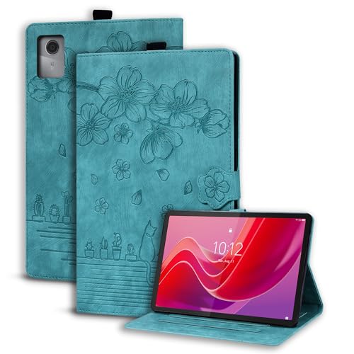 Succtopy Hülle für Lenovo Tab M11 11 Zoll 2024 (TB330) Schutzhülle PU Leder mit Standfunktion und Stifthalter für Lenovo Tab M11 Hülle Case Hellgrün von Succtopy