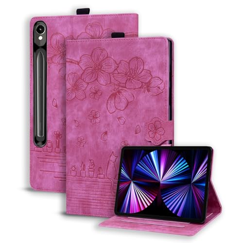 Succtopy Hülle für Samsung Galaxy Tab S10 FE+ 13.1 Zoll Folio Flip PU Leder Tablet Hülle Schutzhülle mit Stifthalter und Standfunktion für Samsung Galaxy Tab S10 FE+ Plus 13.1" 2025 Rosarot Succtopy Hülle für Samsung Galaxy Tab S10 FE+ 13.1 Zoll Folio Flip PU Leder Tablet Hülle Schutzhülle mit Stifthalter und Standfunktion für Samsung Galaxy Tab S10 FE+ Plus 13.1" 2025 Rosarot von Succtopy