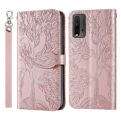 Succtopy Hülle für Xiaomi Redmi 9T, PU Leder Folio Flip Handy Schutzhülle Redmi 9T Blatt Magnetisch Standfunktion Cover Case Brieftasche Phone Handyhülle Klapphülle Xiaomi Redmi 9t, Baum Rosa Succtopy Hülle für Xiaomi Redmi 9T, PU Leder Folio Flip Handy Schutzhülle Redmi 9T Blatt Magnetisch Standfunktion Cover Case Brieftasche Phone Handyhülle Klapphülle Xiaomi Redmi 9t, Baum Rosa von Succtopy