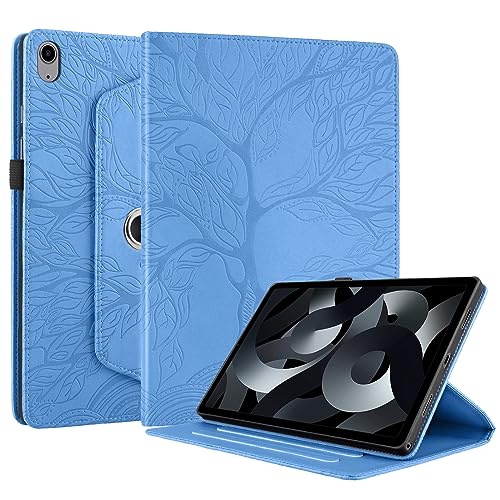 Succtopy Hülle für iPad 10. Generation 2022 10.9 Zoll PU Leder 360°Drehbar Multi-Winkel Schutzhülle mit Standfunktion und Stifthalter für iPad 10th Gen Hülle Case Blau von Succtopy