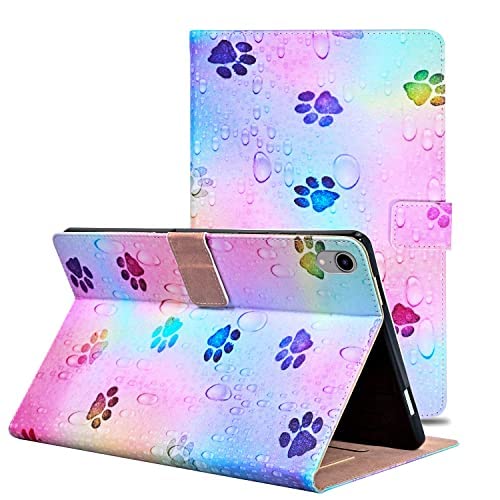 Succtopy Hülle für iPad Mini 6, Folio Flip PU Leder Schutzhülle iPad Mini 6 2021 Stifthalter Stand Wallet Cover Case Tablet Hülle iPad Mini 6. Generation 8.3 Zoll 2021,Katzenfüße von Succtopy