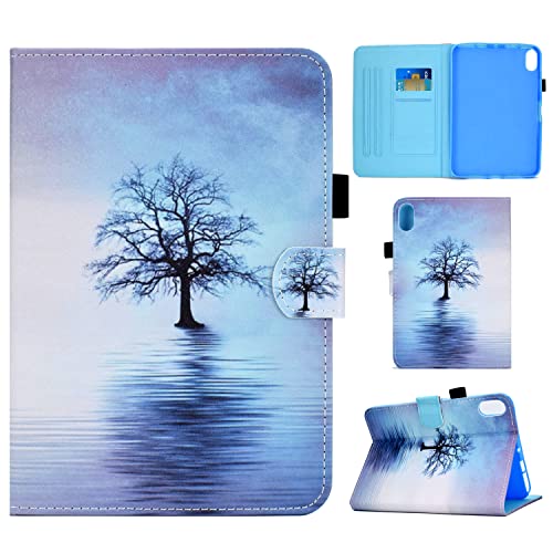 Succtopy Hülle für iPad Mini 6. Gen 2021 8.3", Folio Flip PU Leder Schutzhülle iPad Mini 6 Auto Einschlafen/Aufwachen Stand Wallet Cover Case Tablet Hülle iPad Mini 6 2021,Baum von Succtopy