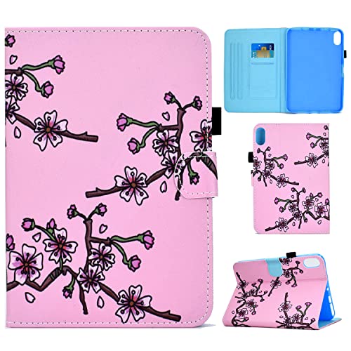 Succtopy Hülle für iPad Mini 6. Gen 2021 8.3", Folio Flip PU Leder Schutzhülle iPad Mini 6 Auto Einschlafen/Aufwachen Stand Wallet Cover Case Tablet Hülle iPad Mini 6 2021,Blume von Succtopy