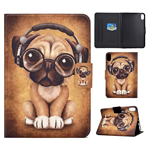 Succtopy Hülle für iPad Mini 6. Gen 2021 8.3", Folio Flip PU Leder Schutzhülle iPad Mini 6 Auto Einschlafen/Aufwachen Stand Wallet Cover Case Tablet Hülle iPad Mini 6 2021,Hund von Succtopy