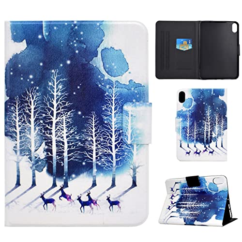 Succtopy Hülle für iPad Mini 6. Gen 2021 8.3", Folio Flip PU Leder Schutzhülle iPad Mini 6 Auto Einschlafen/Aufwachen Stand Wallet Cover Case Tablet Hülle iPad Mini 6 2021,Lila Kitz von Succtopy