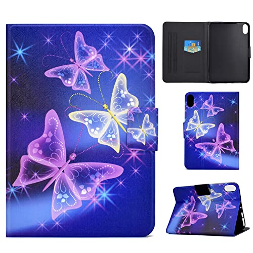 Succtopy Hülle für iPad Mini 6. Gen 2021 8.3", Folio Flip PU Leder Schutzhülle iPad Mini 6 Auto Einschlafen/Aufwachen Stand Wallet Cover Case Tablet Hülle iPad Mini 6 2021,Lila Schmetterling von Succtopy