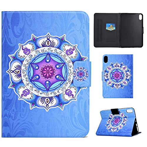 Succtopy Hülle für iPad Mini 6. Gen 2021 8.3", Folio Flip PU Leder Schutzhülle iPad Mini 6 Auto Einschlafen/Aufwachen Stand Wallet Cover Case Tablet Hülle iPad Mini 6 2021,Mandala von Succtopy