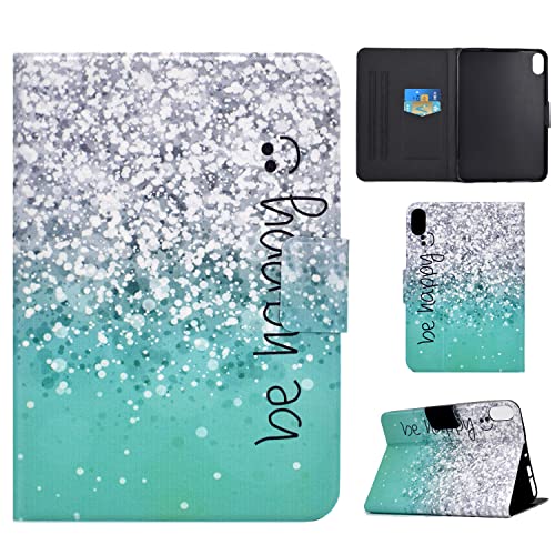 Succtopy Hülle für iPad Mini 6. Gen 2021 8.3", Folio Flip PU Leder Schutzhülle iPad Mini 6 Auto Einschlafen/Aufwachen Stand Wallet Cover Case Tablet Hülle iPad Mini 6 2021,Sei glücklich von Succtopy