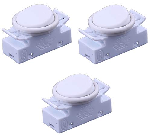 Sucre Auxiliary® 3 Packungen von 2 A 250 VAC On-Off-Round Rocker Button Switches für Auto Boot Armaturenbrett UK Verkäufer von Sucre Auxiliary