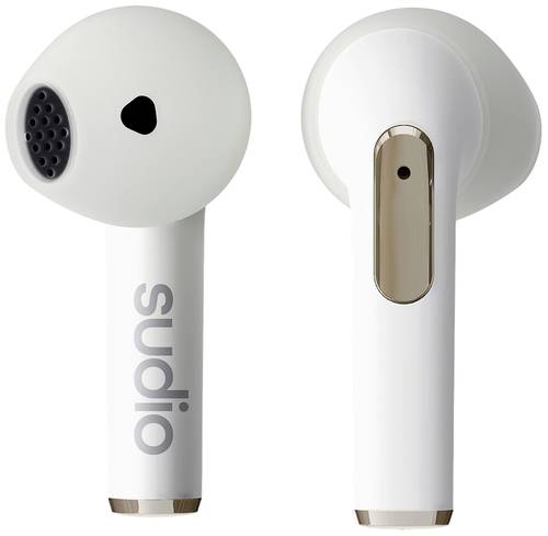 Sudio N2 In Ear Headset Bluetooth® Stereo Weiß Headset, Ladecase, Touch-Steuerung von Sudio