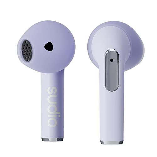 Sudio N2 Purple Haze - True Wireless Bluetooth Open-Ear Earbuds,Multipoint-Verbindung, integriertes Mikrofon für Anrufe, 30 Stunden Akku mit Ladehülle, IPX4 wasserfest, USB-C & kabelloses Laden von Sudio