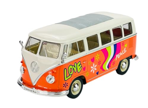 Welly Volkwagen T1 Orange mit Blumen Samba Bully Bus 1950-1967 1/24 Metall Modell Auto Die Cast Neu im Kasten Welly Volkwagen T1 Orange mit Blumen Samba Bully Bus 1950-1967 1/24 Metall Modell Auto Die Cast Neu im Kasten von Sudsty