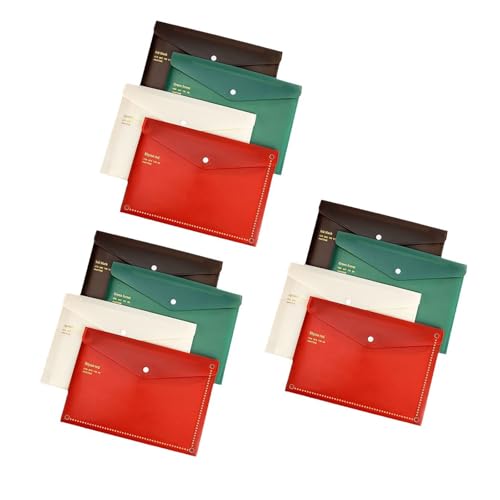 12 PCs Ein 4 Retro Dokument Organisatoren Ordner Aufbewahrungsbeutelpapierdokumentbeutel Für Den Lehrer Für Schüler 12 PCs Ein 4 Retro Dokument Organisatoren Ordner Aufbewahrungsbeutelpapierdokumentbeutel Für Den Lehrer Für Schüler von SueaLe