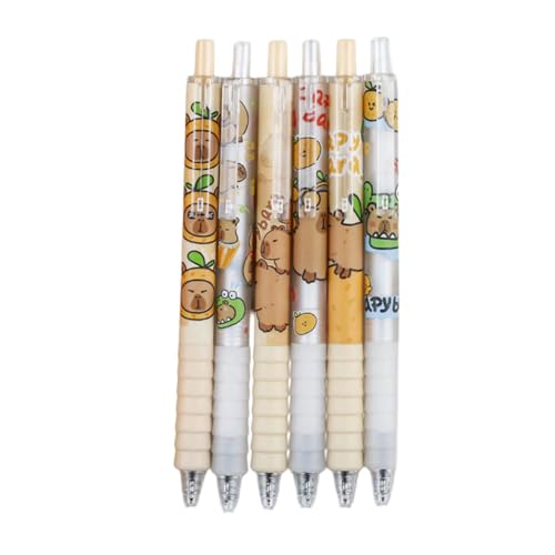 6pcs Retractable Gel Stift 0 5 Mm Cartoon Gel Stift Schnell Trocknen Journaling Stift Reibungsloses Schreiberlebnis Zum Schreiben 6pcs Retractable Gel Stift 0 5 Mm Cartoon Gel Stift Schnell Trocknen Journaling Stift Reibungsloses Schreiberlebnis Zum Schreiben von SueaLe