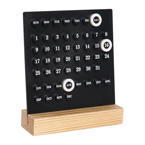 Eleganter Desktop Acryl Permanentkalender Mit Holzständer Mit 3 Ringen Datum Rekord Für Home Office Klassenzimmer Dekore Eleganter Desktop Acryl Permanentkalender Mit Holzständer Mit 3 Ringen Datum Rekord Für Home Office Klassenzimmer Dekore von SueaLe