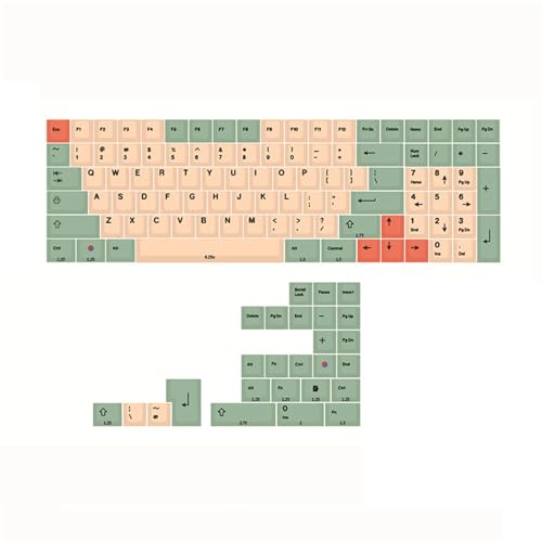 SueaLe 125 Tasten Tastenkappen Hami Melons Tastenkappen Individuelle Tastenkappen Für Mechanische Tastatur 125 Tasten PBT Tastenkappen Farbsublimation Individuelle Tastatur von SueaLe