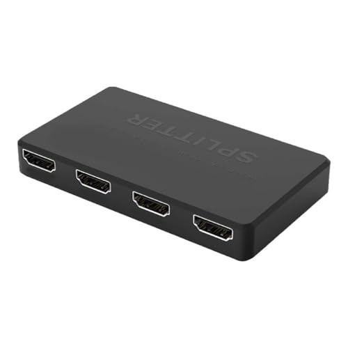 SueaLe 1x4 Splitter Kompatibler Verteiler Teilen Und Verstärken Von Medieninhalten 1 In 4 Out Für PC Laptop Monitor Projektor 4K Splitter Verstärker Konverter Signalverteiler von SueaLe