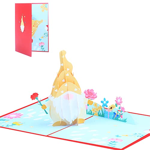 SueaLe 3D für Pop-Up-Karten, Muttertags-Zwerg-Grußkarten für Mama, Postkarte mit Umschlag von SueaLe
