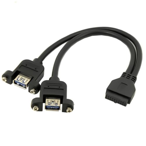 SueaLe Motherboards 20pin Bis Doppelt USB3.0 Weibliches Port Kabel Sicherheitsmontagentwurf Für USB Laufwerke Externe Festplatten von SueaLe