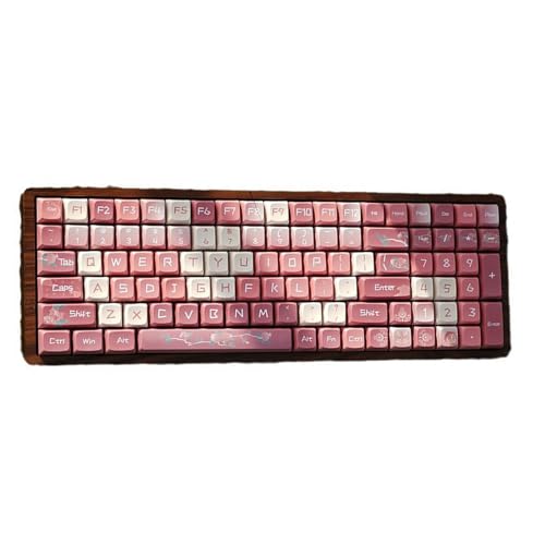 SueaLe PBT Tastenkappen 127 Tasten Farbsublimation Niedliche Tastenkappen XDA Profil Individuelle Tastenkappen Für PC Mechanische Tastaturen Zubehör Für Mechanische Tastaturen Professionelles Gaming von SueaLe