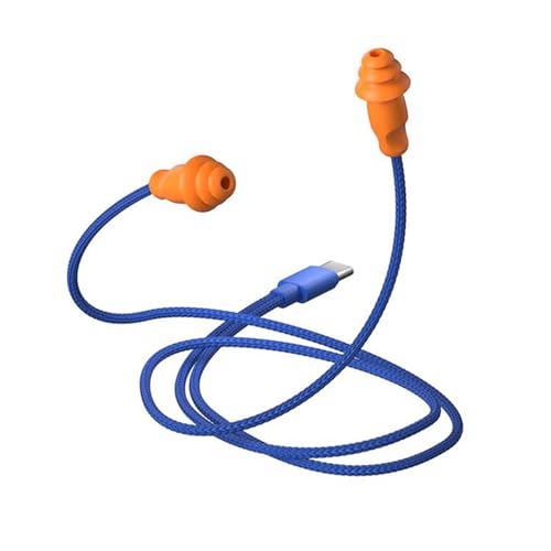 SueaLe Rauschreduzierung Earphone USB C Anschluss Ohrhörer 70/100/120 cm Kabelarbeitsschutz Fabrik Industriesicherheit Ohrhörer von SueaLe