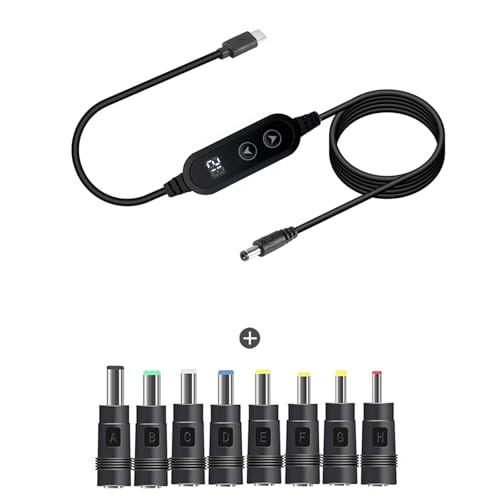 SueaLe USB C Bis DC5521 Adapter Kabel Ladungskabel Mit 8 Adapterstopfen Optionale Unterstützung Von 5 V Bis 20 V Für Laptops Und Mehr SueaLe USB C Bis DC5521 Adapter Kabel Ladungskabel Mit 8 Adapterstopfen Optionale Unterstützung Von 5 V Bis 20 V Für Laptops Und Mehr von SueaLe