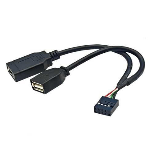 SueaLe USB2.0 9Pin Zu USB+Port Typ E Kabel 9Pin Frauen Bis 2 Adapter 9Pin Zum Eingeben Von Taste EIN Kabel Mit Vordertyp C Anschluss SueaLe USB2.0 9Pin Zu USB+Port Typ E Kabel 9Pin Frauen Bis 2 Adapter 9Pin Zum Eingeben Von Taste EIN Kabel Mit Vordertyp C Anschluss von SueaLe