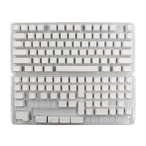 SueaLe XDA Profil Leere Tastenkappen Dickes PBT DyeSub Für 134 Tasten Mechanische Tastatur Minimalistisches Weißes Leeres Tastenkappen Set Tastatur Ersatzteile von SueaLe