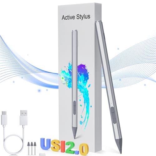 USI 2.0 Stylus Pen für Chromebook, 4096 Druckstufen, Magnetisch, Tablet Stift USI 2.0 Eingabestift für Amazon Fire Max 11, Lenovo Chromebook Duet, Acer Chromebook Spin314, HP, Google Pixel Tablet von Suejezt