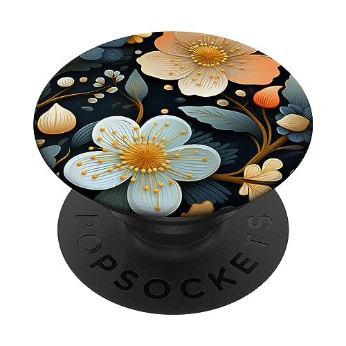 Bunte Blumen Wildblumen Blumenmuster für Frauen und Mädchen PopSockets mit austauschbarem PopGrip von Süße Blumen Wildblumen Blume Frauen Mädchen