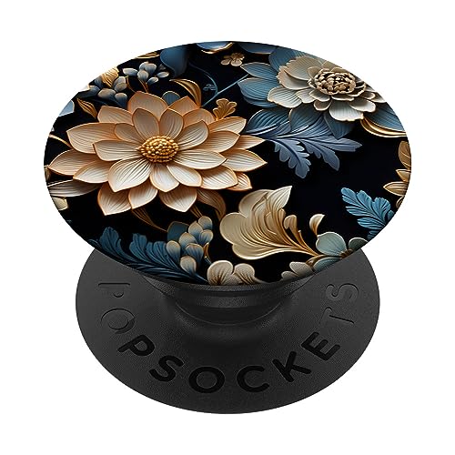 Bunte Blumen Wildblumen Blumenmuster für Frauen und Mädchen PopSockets mit austauschbarem PopGrip von Süße Blumen Wildblumen Blume Frauen Mädchen