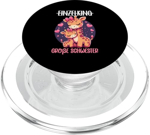 Einzelkind Große Schwester Giraffe Älteres Geschwisterkind PopSockets PopGrip für MagSafe Einzelkind Große Schwester Giraffe Älteres Geschwisterkind PopSockets PopGrip für MagSafe von Süße Giraffe Große Schwester in spe Neue Schwester