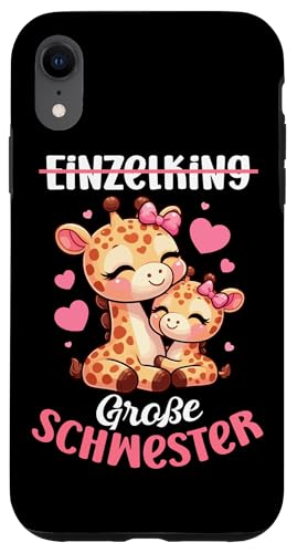 Einzelkind Große Schwester Giraffe Geschwisterkind Geburt Hülle für iPhone XR Einzelkind Große Schwester Giraffe Geschwisterkind Geburt Hülle für iPhone XR von Süße Giraffe Große Schwester in spe Neue Schwester