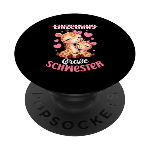 Einzelkind Große Schwester Giraffe Geschwisterkind Geburt PopSockets Klebender PopGrip Einzelkind Große Schwester Giraffe Geschwisterkind Geburt PopSockets Klebender PopGrip von Süße Giraffe Große Schwester in spe Neue Schwester