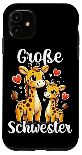 Große Schwester Giraffenliebhaberin Älteres Geschwisterkind Hülle für iPhone 11 Große Schwester Giraffenliebhaberin Älteres Geschwisterkind Hülle für iPhone 11 von Süße Giraffe Große Schwester in spe Neue Schwester