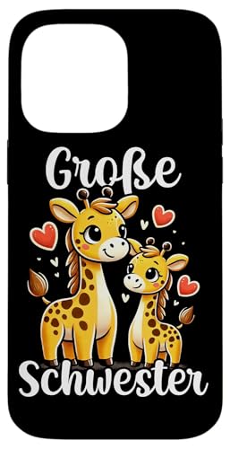 Große Schwester Giraffenliebhaberin Älteres Geschwisterkind Hülle für iPhone 14 Pro Max Große Schwester Giraffenliebhaberin Älteres Geschwisterkind Hülle für iPhone 14 Pro Max von Süße Giraffe Große Schwester in spe Neue Schwester