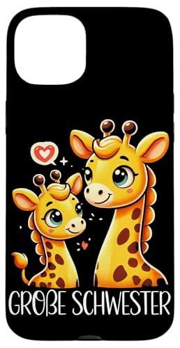 Große Schwester Giraffenliebhaberin Älteres Geschwisterkind Hülle für iPhone 15 Plus Große Schwester Giraffenliebhaberin Älteres Geschwisterkind Hülle für iPhone 15 Plus von Süße Giraffe Große Schwester in spe Neue Schwester