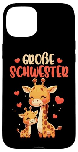 Große Schwester Giraffenliebhaberin Älteres Geschwisterkind Hülle für iPhone 15 Plus Große Schwester Giraffenliebhaberin Älteres Geschwisterkind Hülle für iPhone 15 Plus von Süße Giraffe Große Schwester in spe Neue Schwester