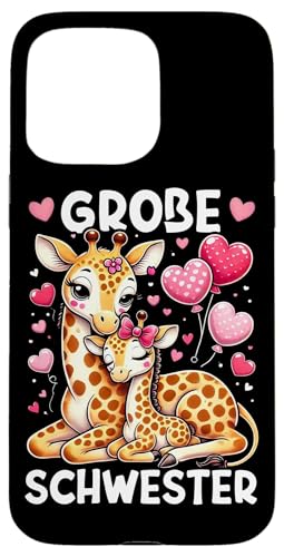 Große Schwester Giraffenliebhaberin Älteres Geschwisterkind Hülle für iPhone 15 Pro Max Große Schwester Giraffenliebhaberin Älteres Geschwisterkind Hülle für iPhone 15 Pro Max von Süße Giraffe Große Schwester in spe Neue Schwester