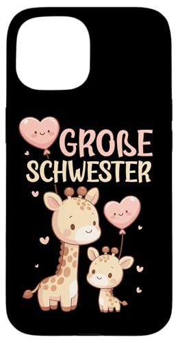 Große Schwester Giraffenliebhaberin Älteres Geschwisterkind Hülle für iPhone 15 Große Schwester Giraffenliebhaberin Älteres Geschwisterkind Hülle für iPhone 15 von Süße Giraffe Große Schwester in spe Neue Schwester